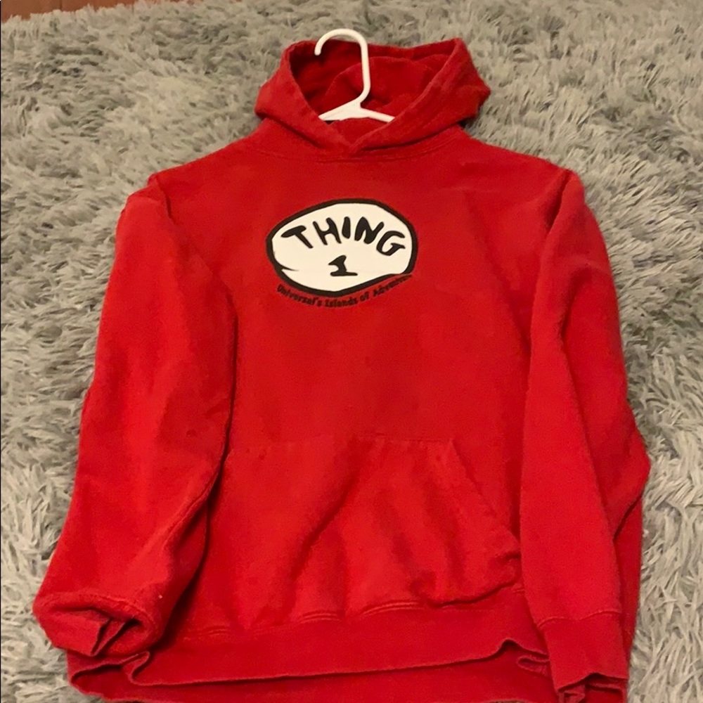 thing 1 red hoodie
